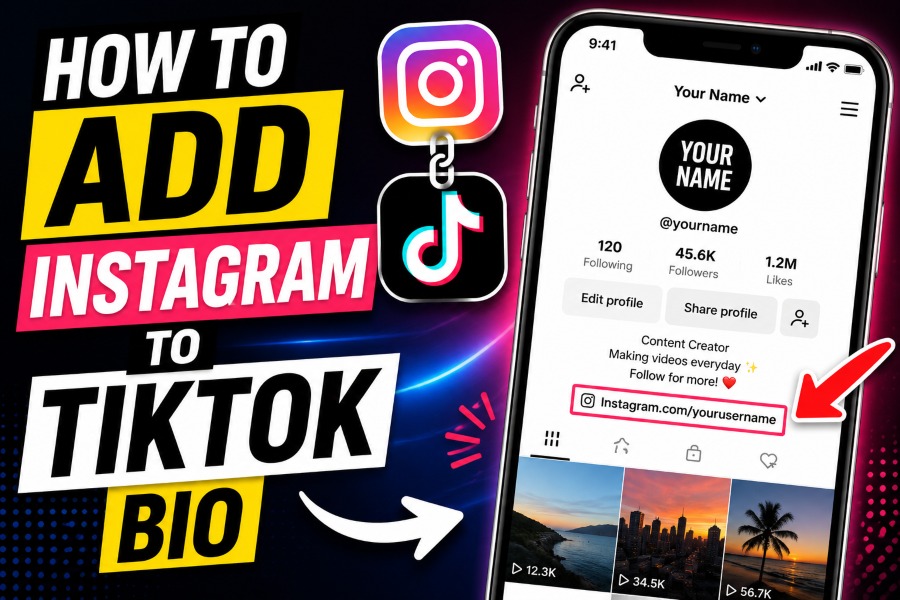 How To Add Instagram To TikTok Bio