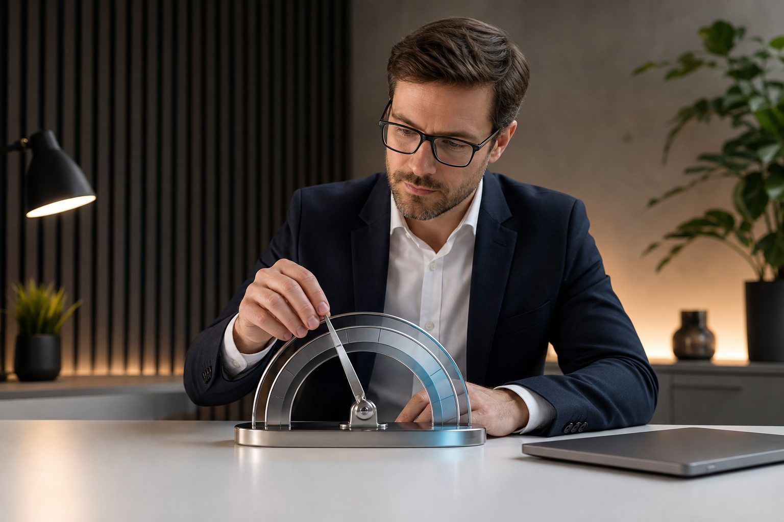 Developer reviewing Core Web Vitals performance metrics on a laptop