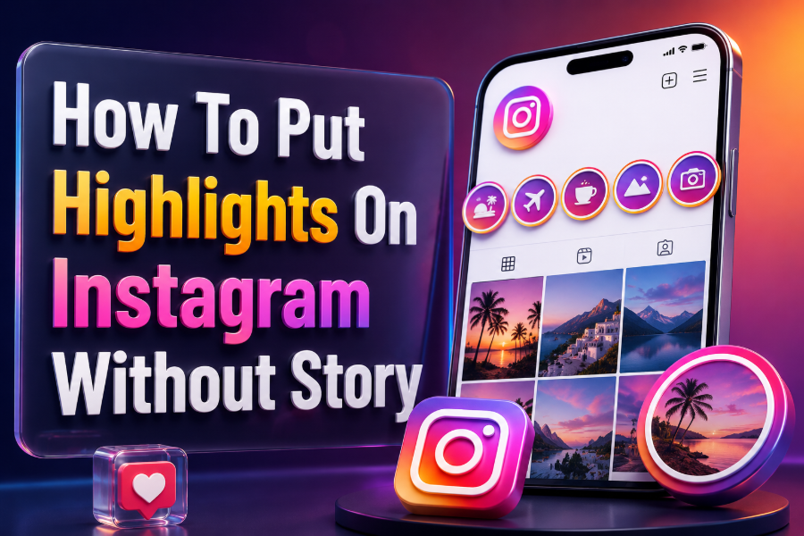 how to put highlights on instagram without story